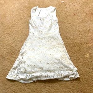 This is a white formal dress perfect for a wedding